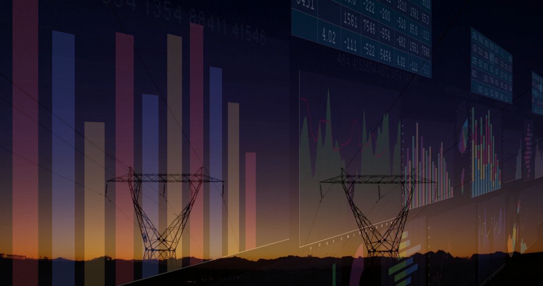 Digital Metrics Streaming Over Power Infrastructure at Dusk