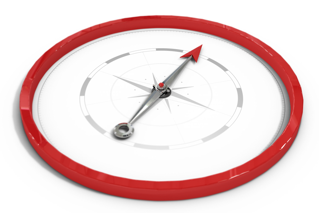 Digital Red Compass Illustration on Transparent Background - Download Free Stock Images Pikwizard.com