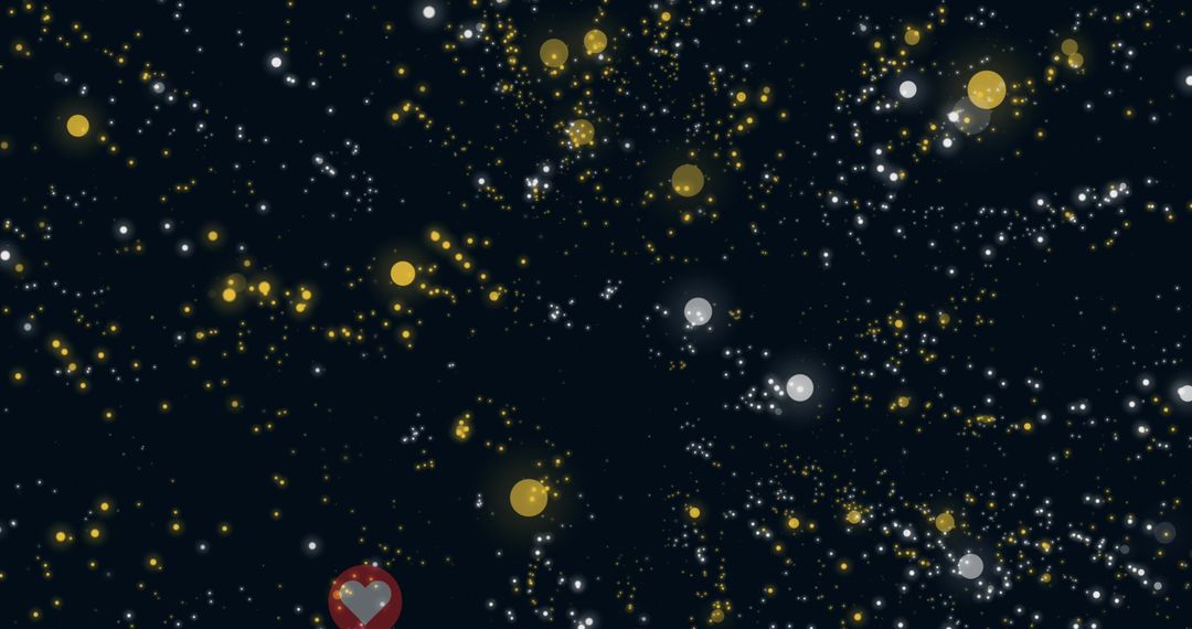 Social Media Icons on Starry Dark Background