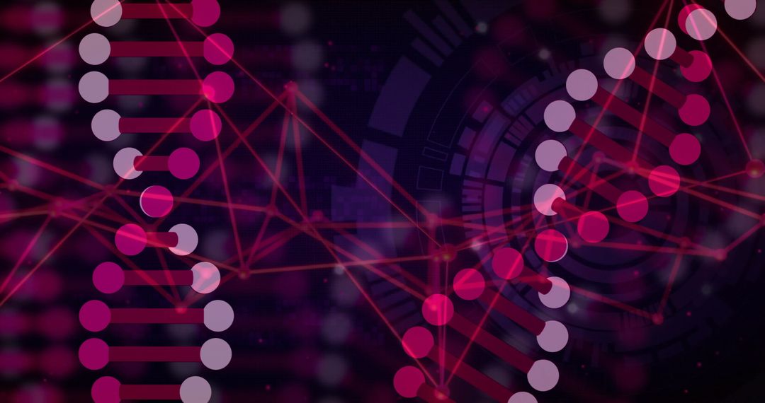 Futuristic Digital Network with Geometric Lines and Dots