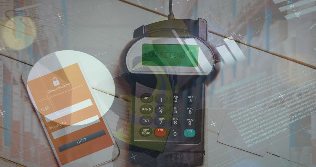 Financial Data Processing with Smartphone and Payment Terminal