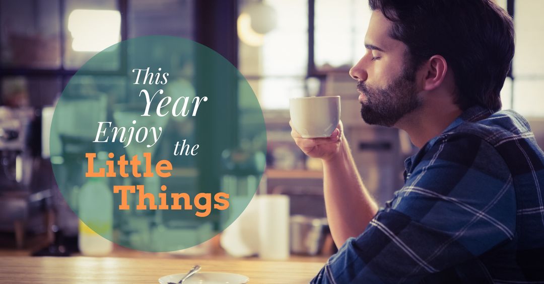 Mindful Moment: Savoring Coffee in Peaceful Café