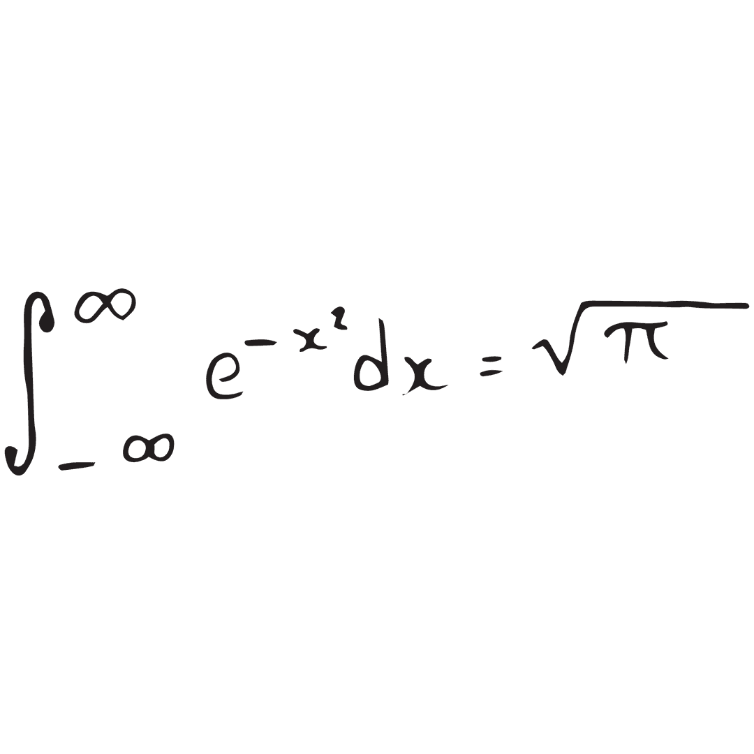 Gaussian Integral Equation on Transparent Background