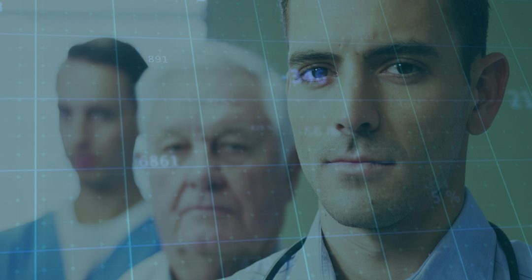 Confident Doctor Symbolizing Healthcare Innovation and Technology