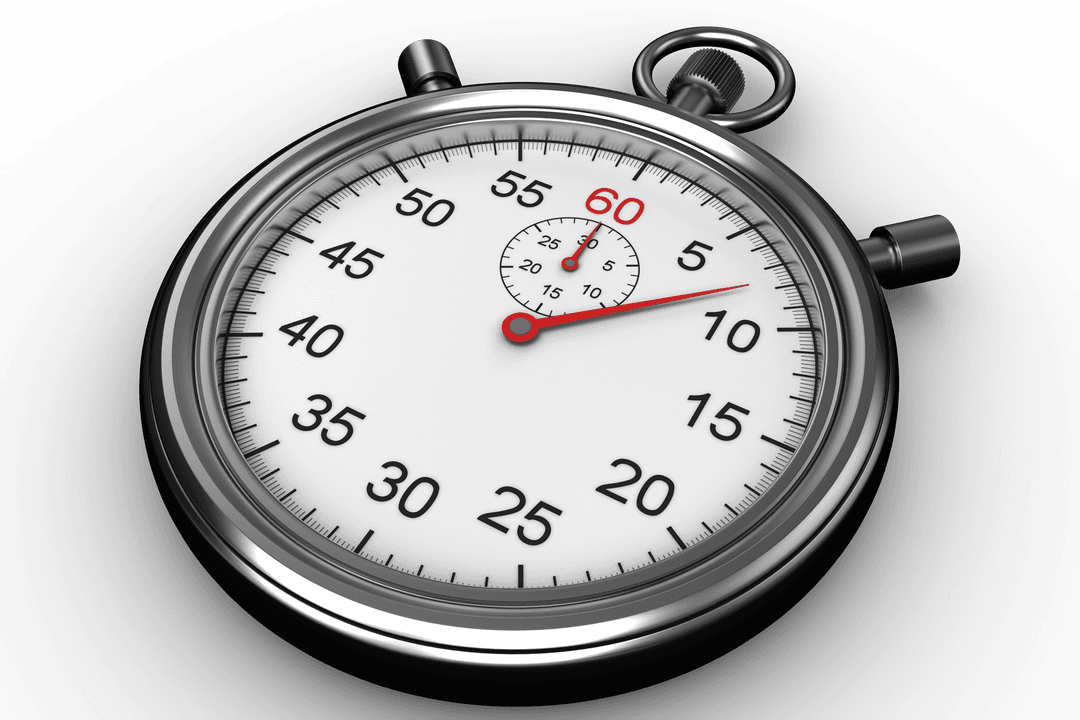silver_timer-on-transparent_background-elegant_separate_device - Download Free Stock Images Pikwizard.com
