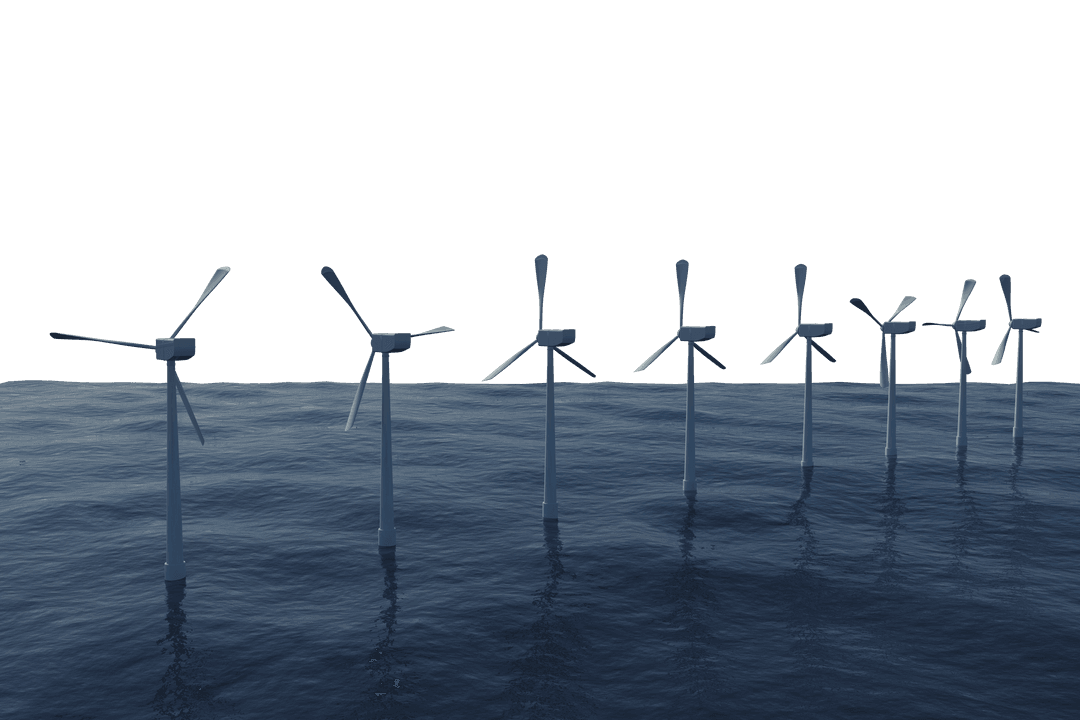 Transparent Offshore Windmills Generating Sustainable Energy