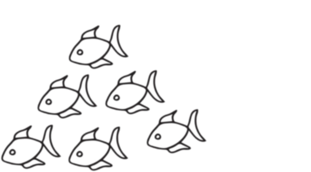 Vector Illustration of Transparent Fish Sketches With Unique Highlight - Download Free Stock Images Pikwizard.com