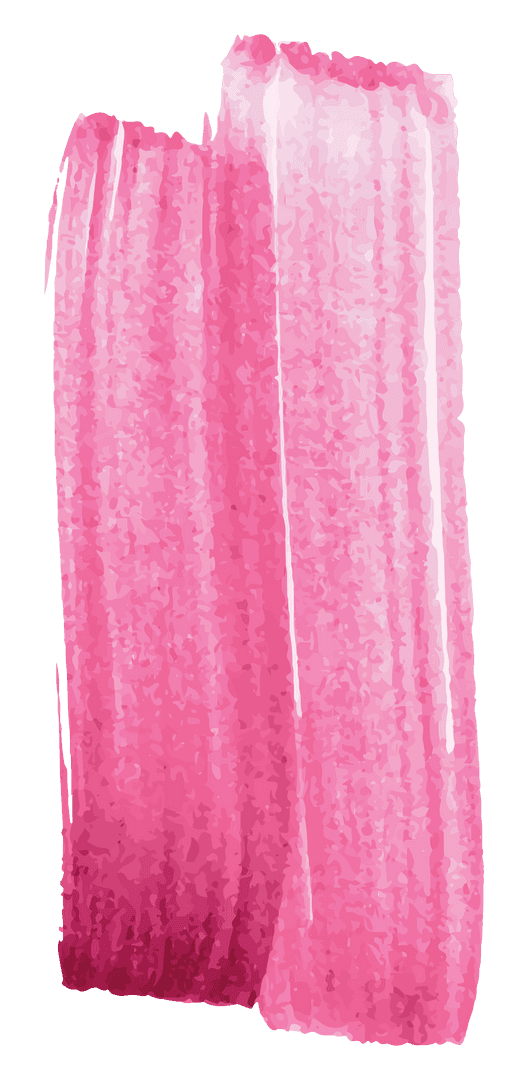 Pink Cosmetic Brush Stroke Isolated on Transparent Background