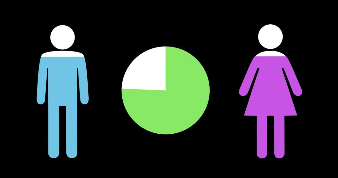 Gender Representation in Data Visualization Concept