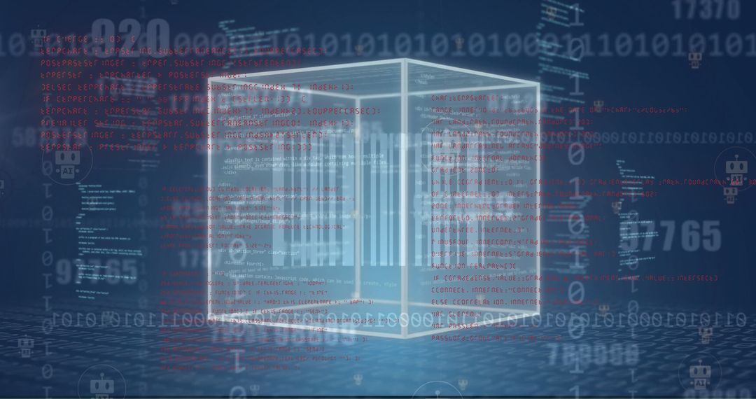 Digital Cube with Barcode and Data Processing Elements