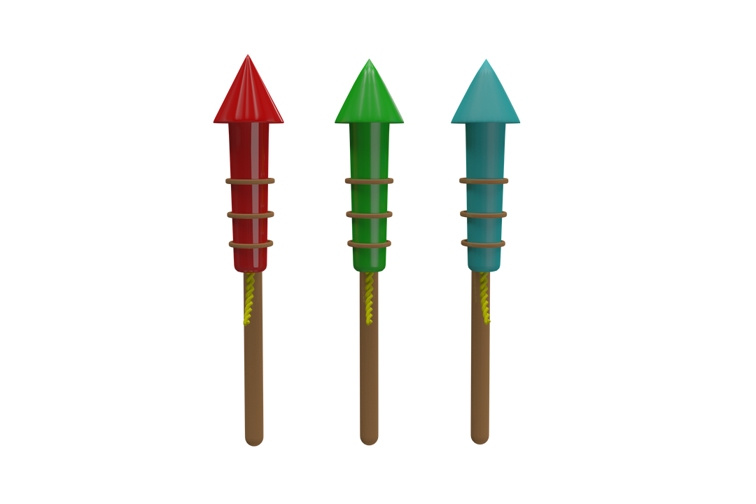 Colorful Fireworks Rockets on Transparent Background - Download Free Stock Images Pikwizard.com