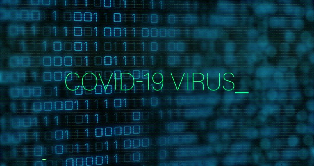 Digital Representation of COVID-19 Virus on Binary Background