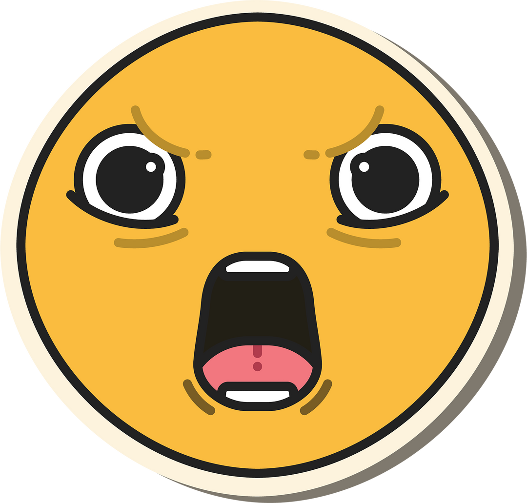 Shouting Emoji Icon on Transparent Background - Download Free Stock Images Pikwizard.com