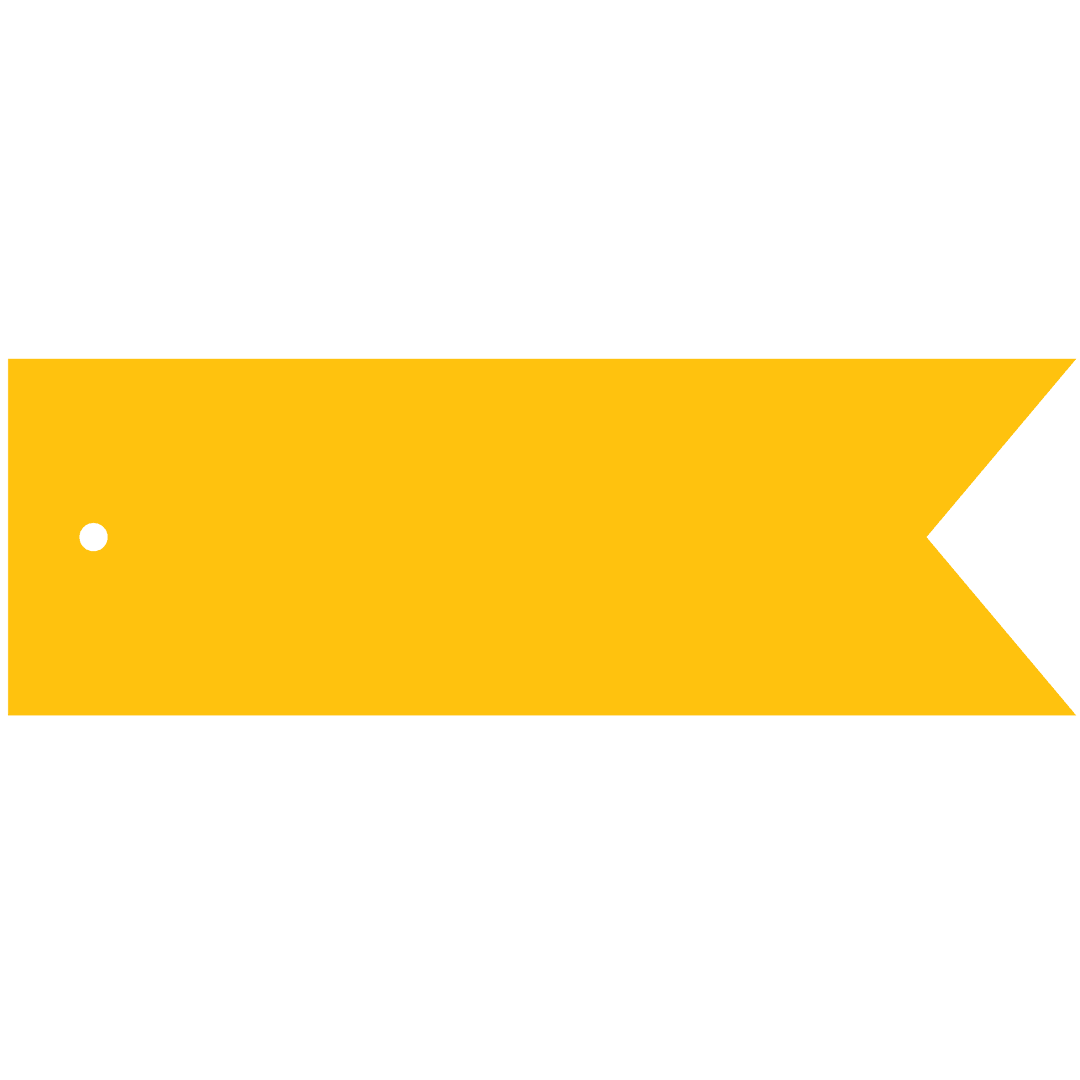 Yellow Banner with Copy Space on Transparent Background Vector