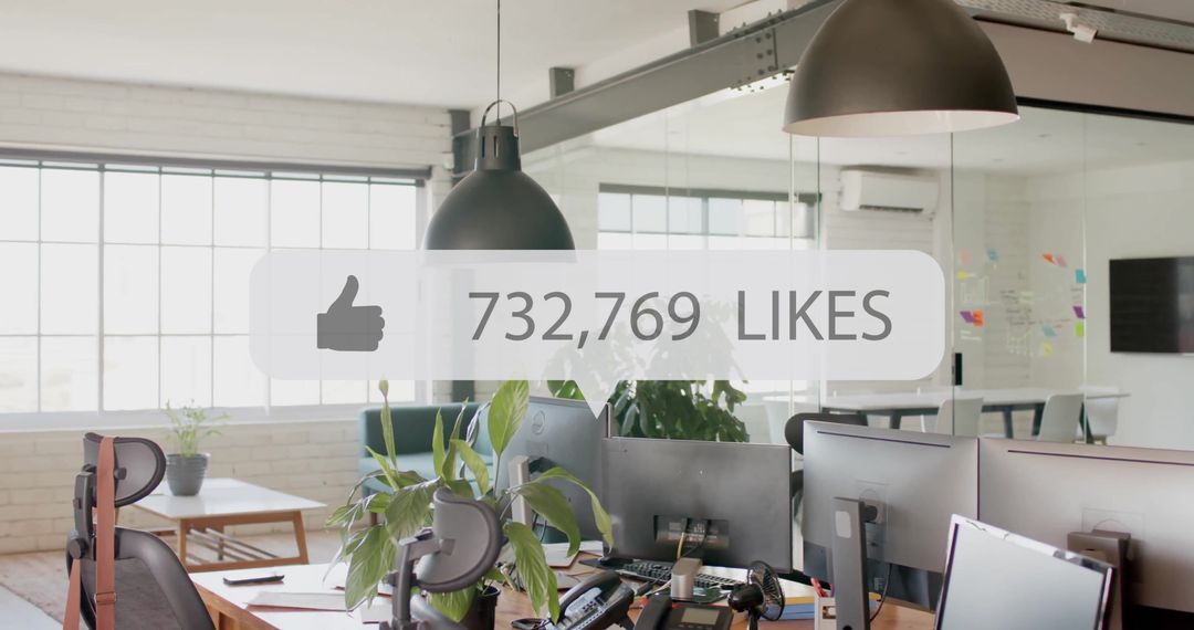 Digital Approval Display in Modern Office Workspace