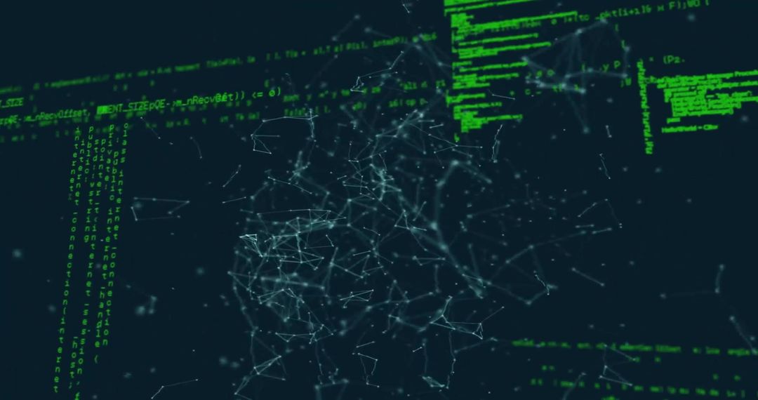 Digital Network and Data Processing Concept Art