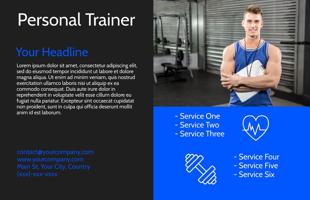 Motivational Personal Trainer in Gym for Fitness Coaching Promotion