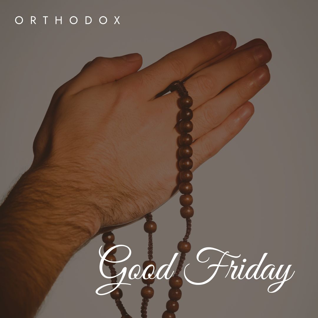 Orthodox Good Friday Rosary Beads Caucasian Hands - Download Free Stock Templates Pikwizard.com