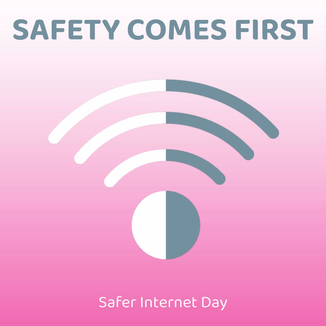 Safety Comes First Promotion for Safer Internet Day - Download Free Stock Templates Pikwizard.com