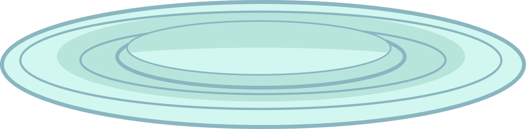 Abstract concentric water ripple rings on transparent background