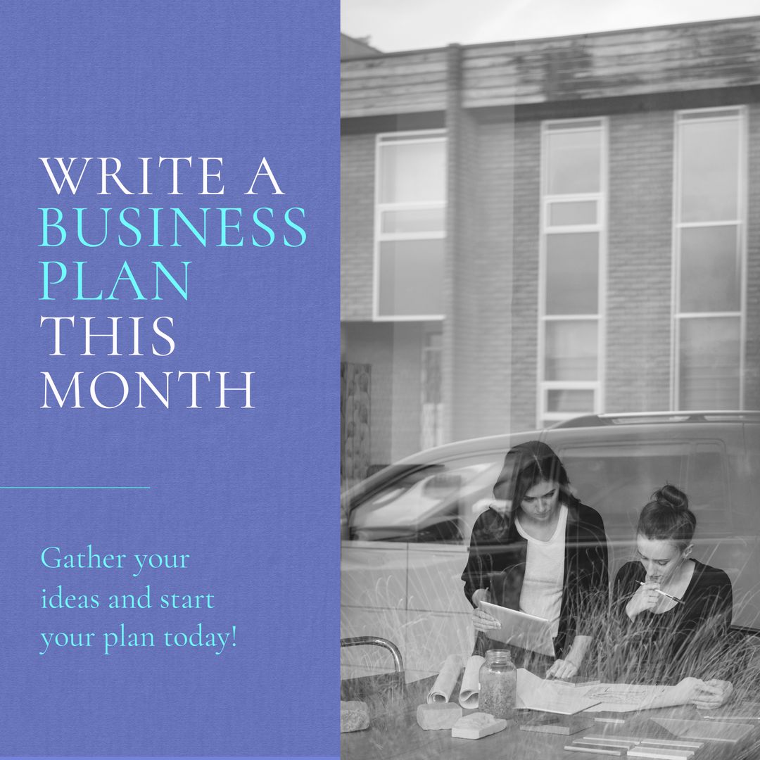 Business Plan Campaign With Professionals Collaborating