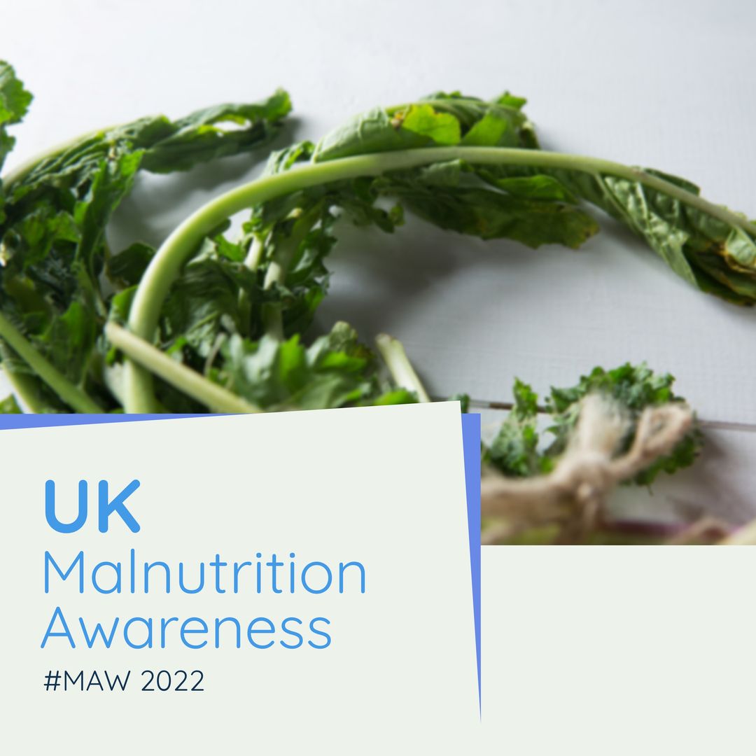 UK Malnutrition Awareness Campaign Poster with Vegetables on White Background - Download Free Stock Templates Pikwizard.com