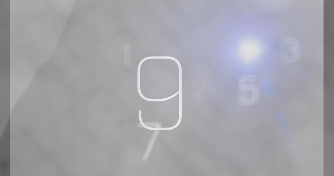 Countdown Timer Progressing Against Abstract Grey Background