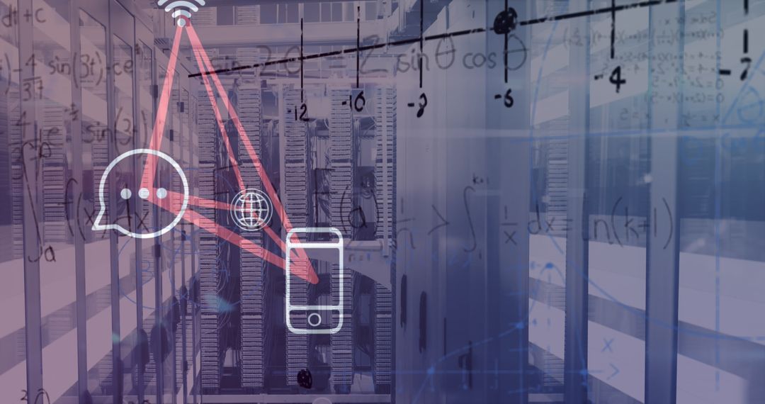 Digital Network Communication Overlaid on Data Center