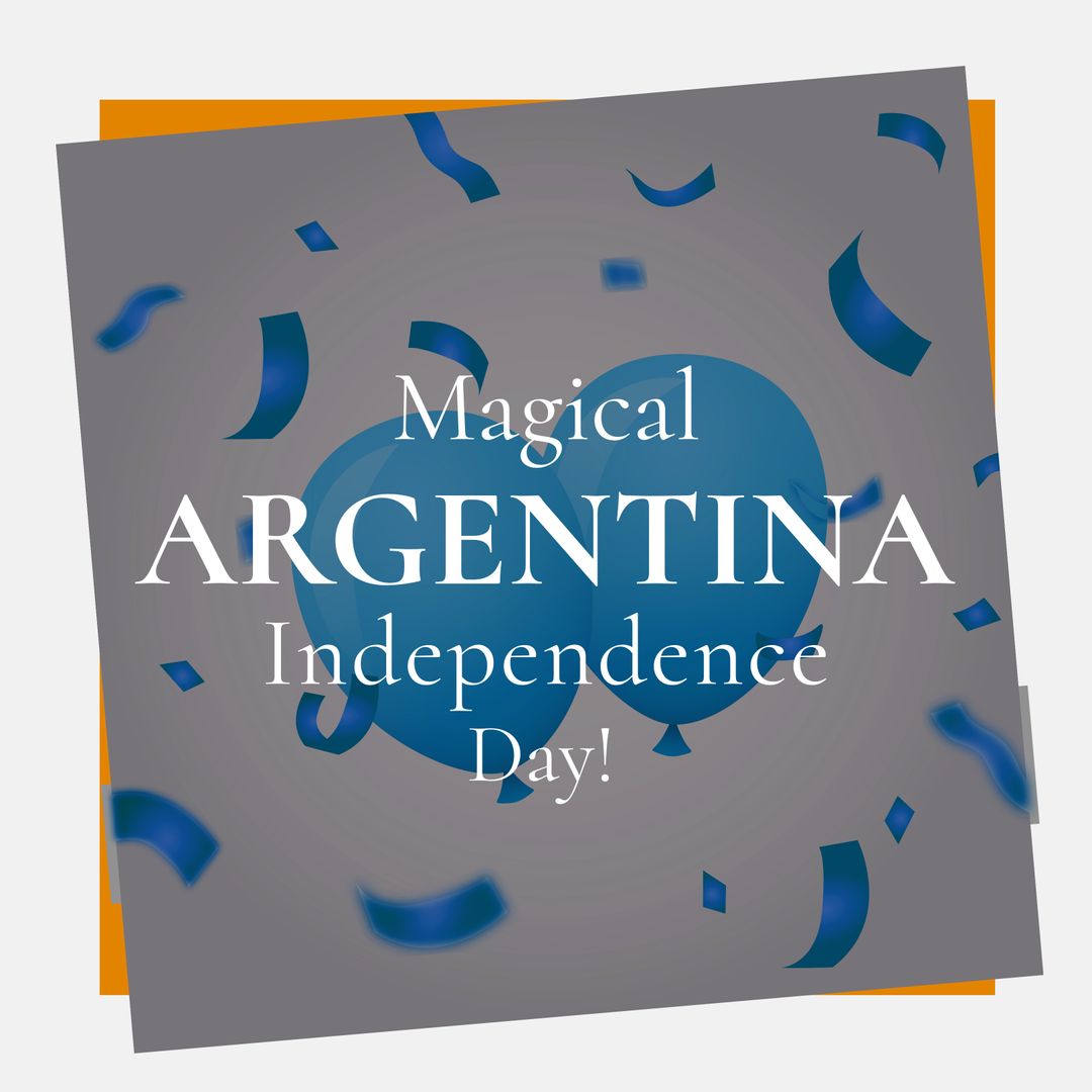 Festive Argentina Independence Day Celebration Digital Design