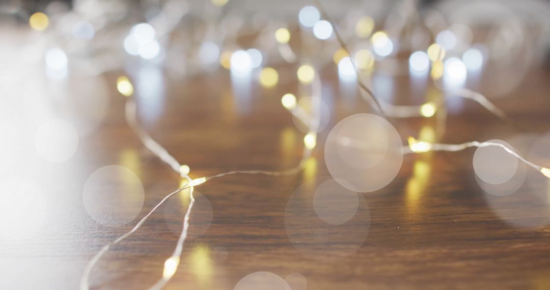 Twinkling Fairy Lights Creating Warm Festive Ambience