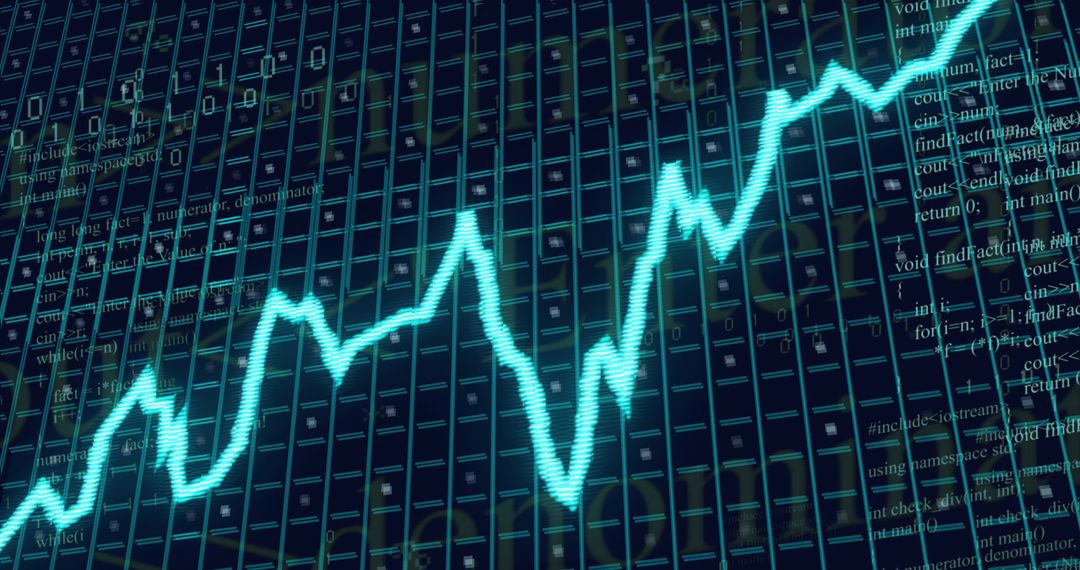 Stagflation Concept with Financial Data and Digital Interface