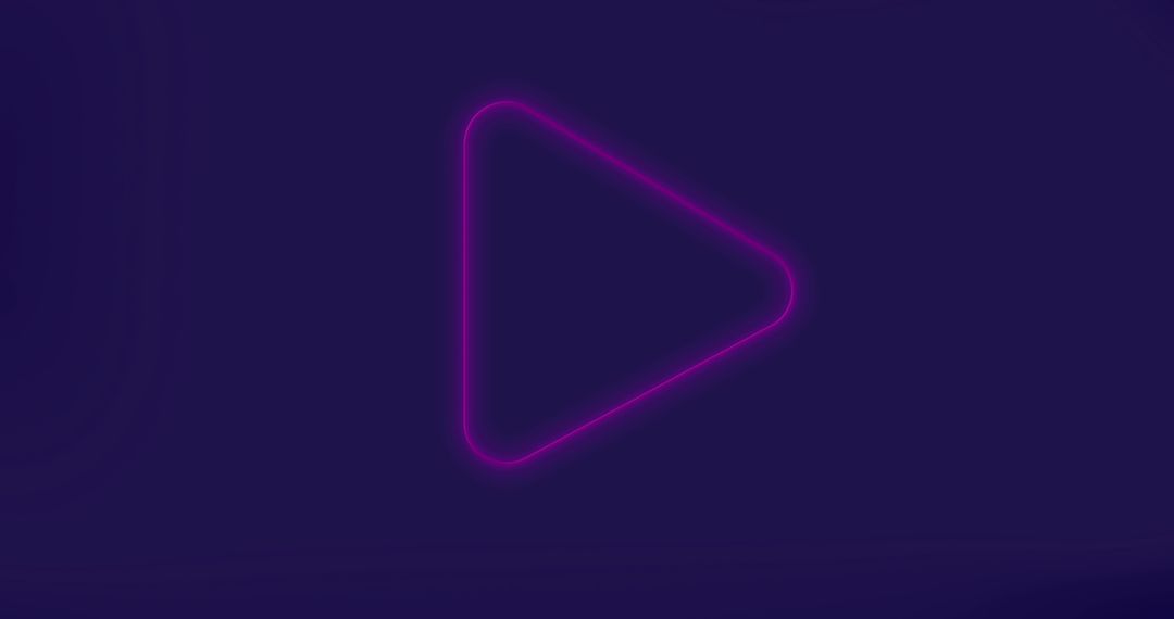 Purple Neon Play Icon on Dark Purple Background - Free Images, Stock Photos and Pictures on Pikwizard.com