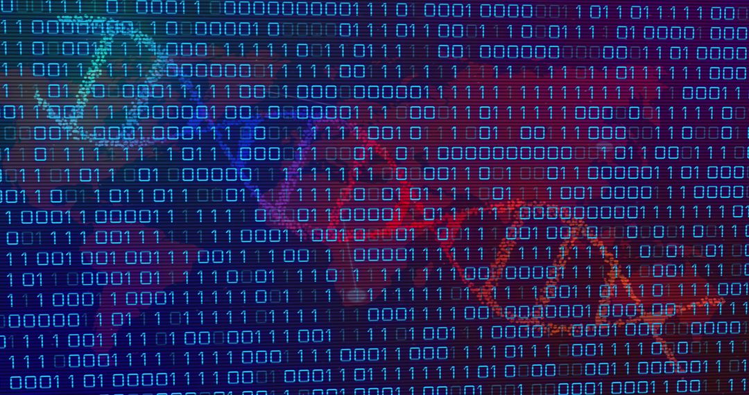 DNA Strand Combined with Binary Code Symbolizing Data Science - Free Images, Stock Photos and Pictures on Pikwizard.com