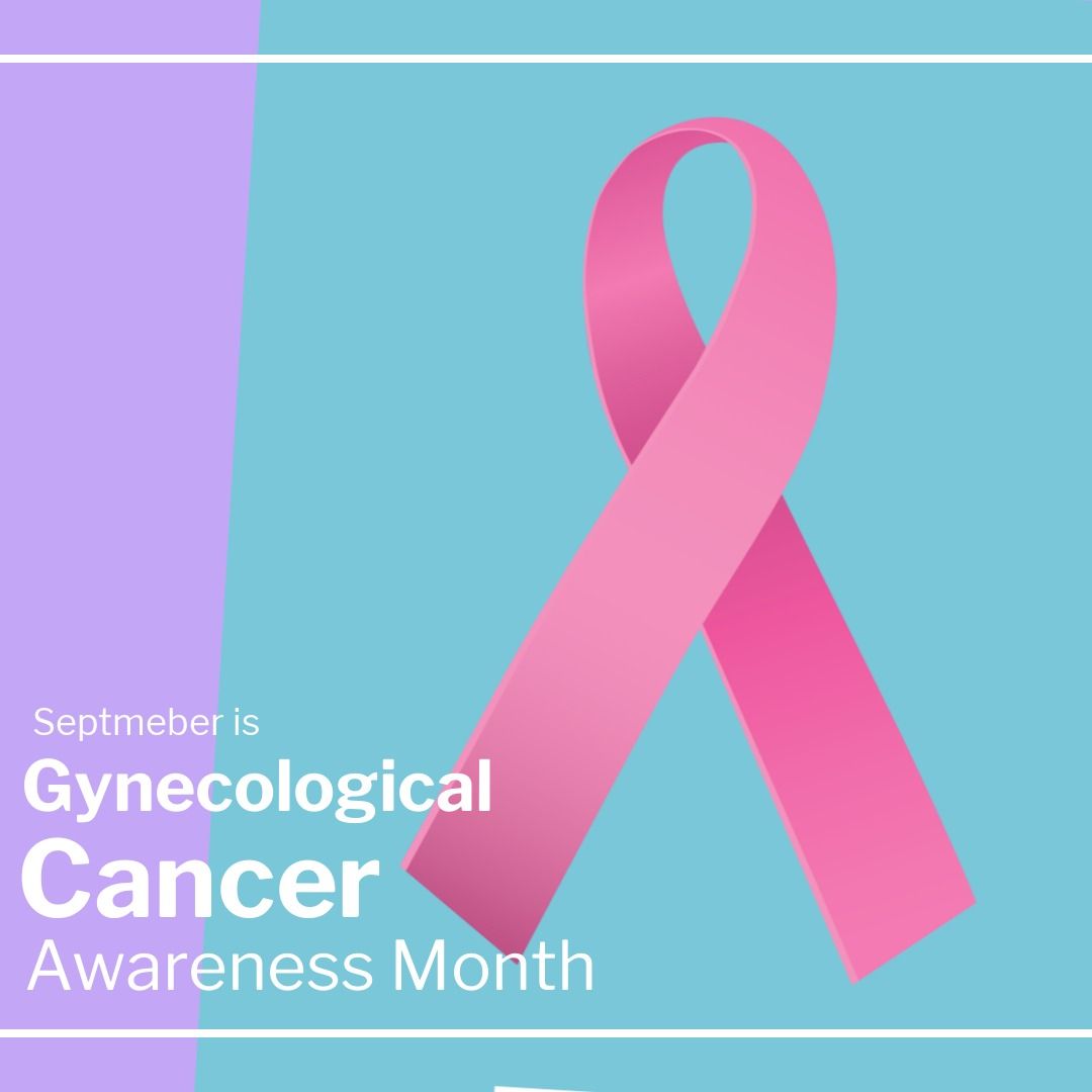 Illustration of pink awareness ribbon and september is gynecological cancer awareness month text - Download Free Stock Templates Pikwizard.com