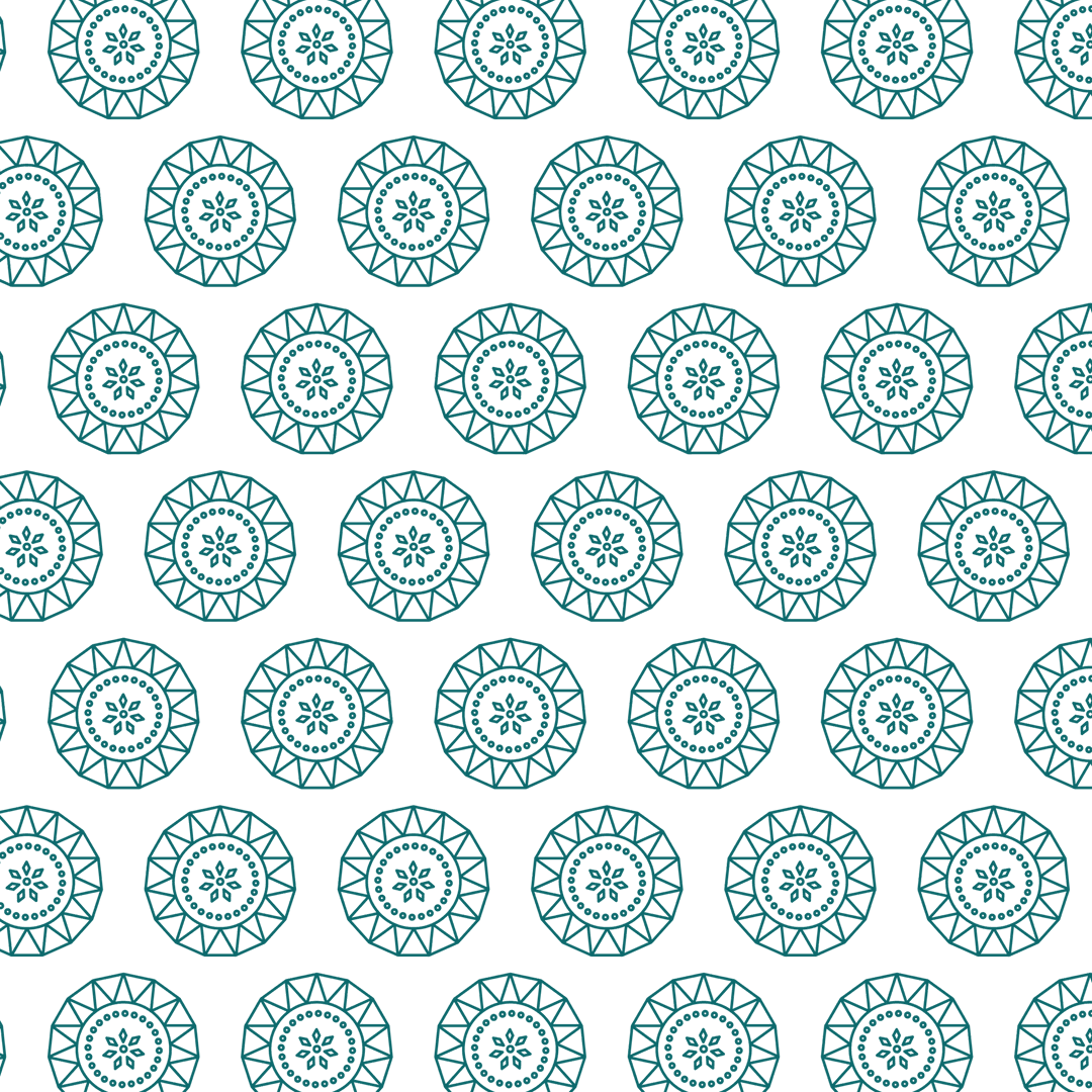 Green Circular Pattern on Transparent Background
