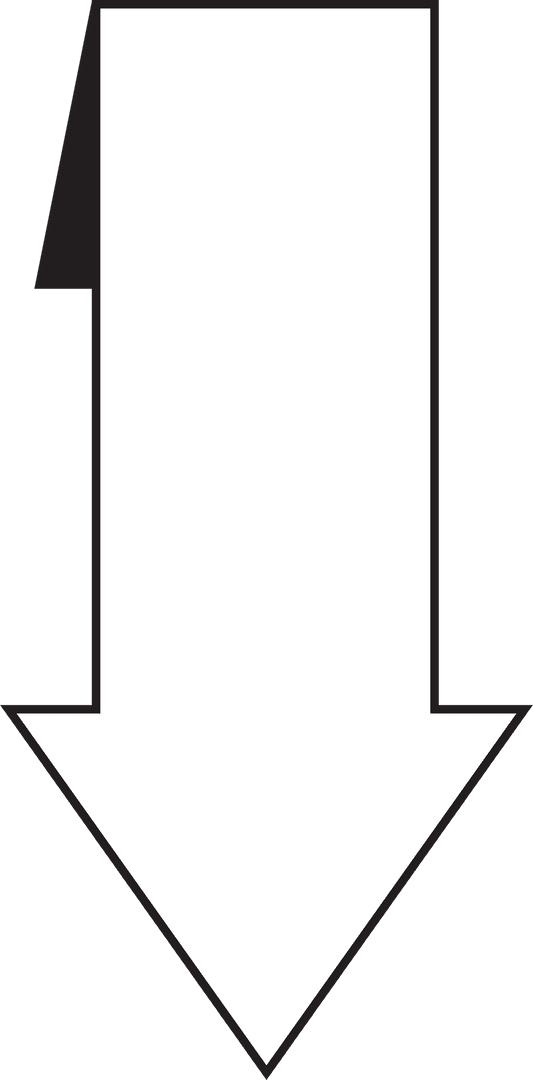 White Arrow on Transparent Background Illustration