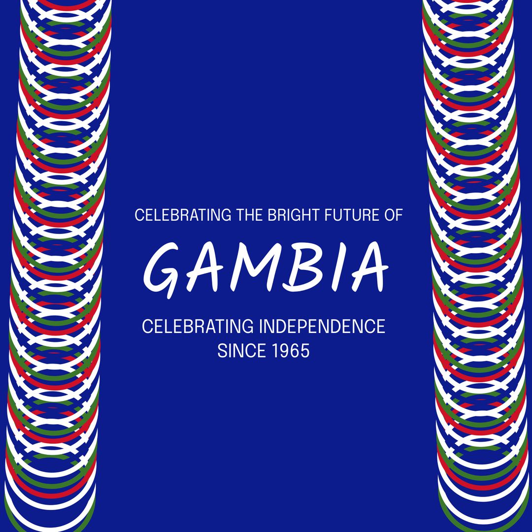 Gambian Independence Celebration with Vivid Patterns and Colors