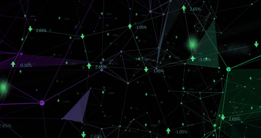 Futuristic Network Connections with Data Visualization in Digital Space