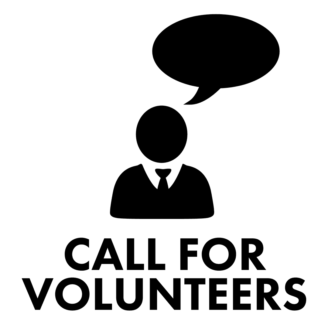 Call for Volunteers Icon on Transparent Background