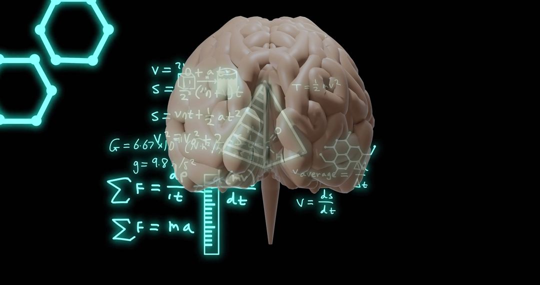 Futuristic Brain with Mathematical Interface in Conceptual AI Design