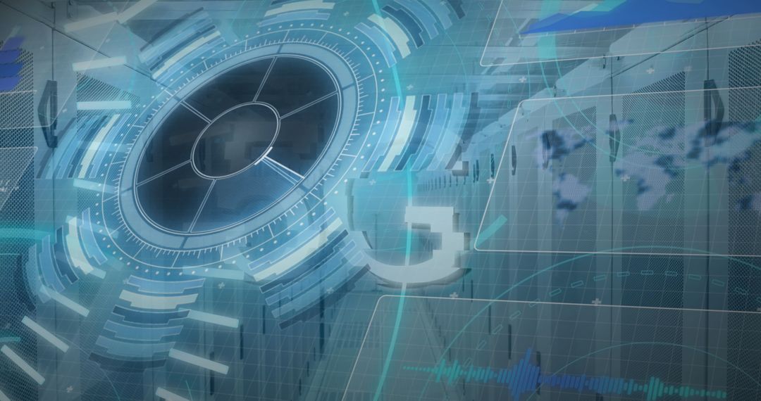 Futuristic Data Processing and Global Network Digitally Conceptualized