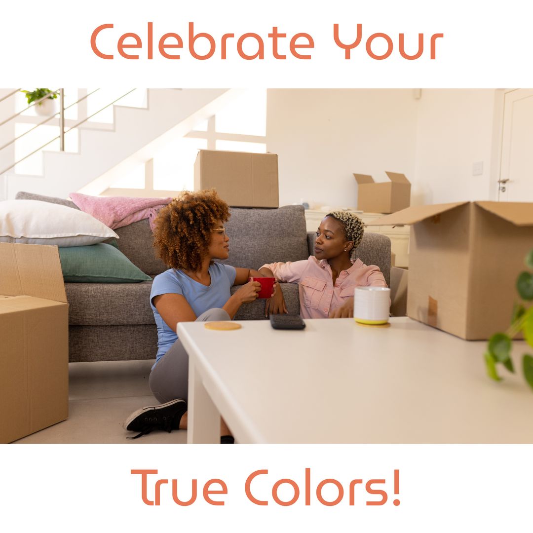 Diverse Queer Couple Relocating and Connecting