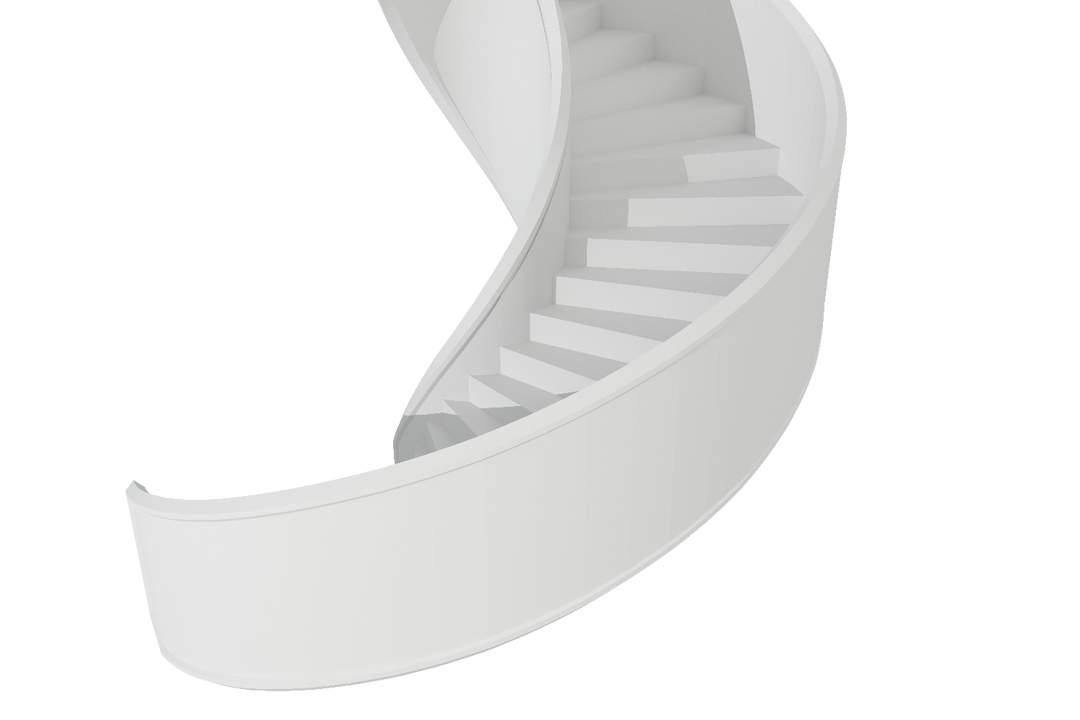 Gray Spiral Staircase on Transparent Background Architectural Illustration - Download Free Stock Images Pikwizard.com