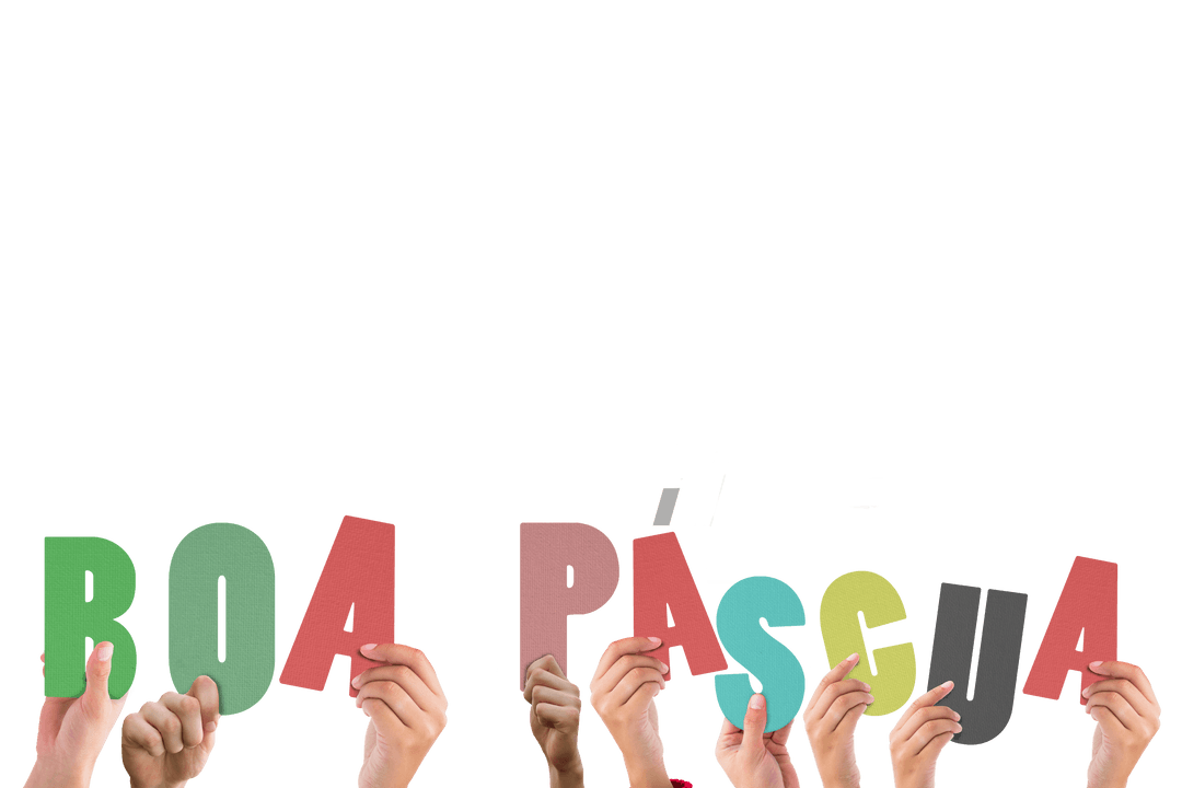 Hands Holding Easter Wishes Boa Páscua Transparent Vector