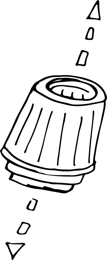 Transparent Speedometer Gauge Car Part Isolated on White