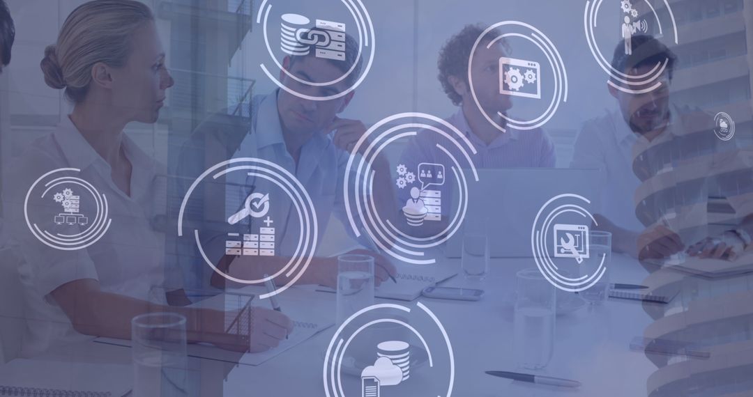 Diverse Business Team Discussing Technology Integration