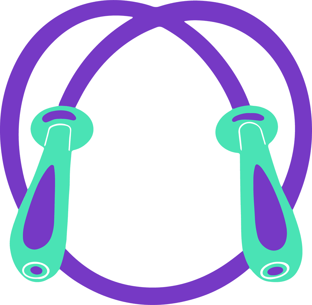 Transparent Jump Rope Illustration on Transparent Background