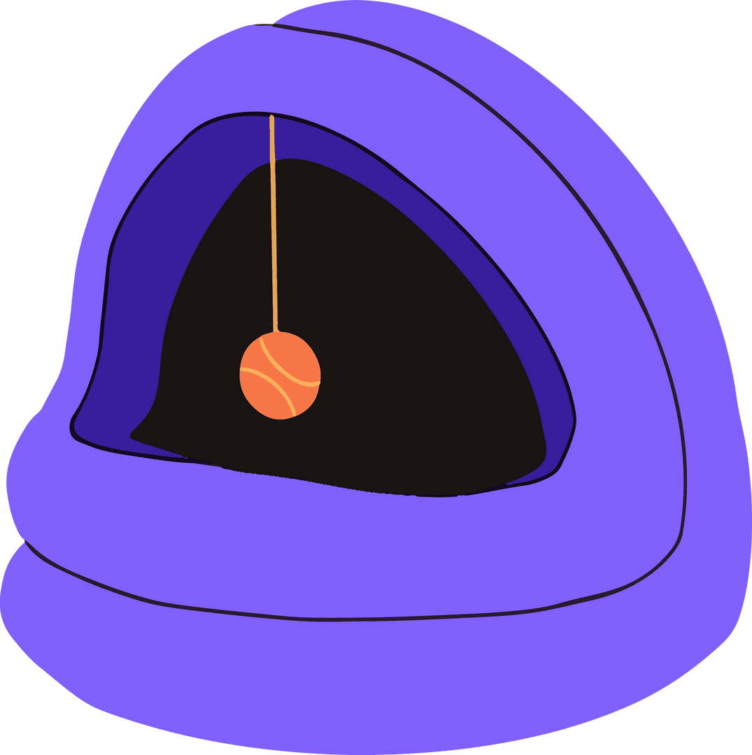 Abstract Geometric Archwith Orb on Transparent Background