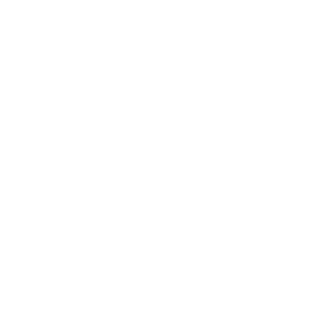 Minimalistic Apple Outline with Leaves on Transparent Background
