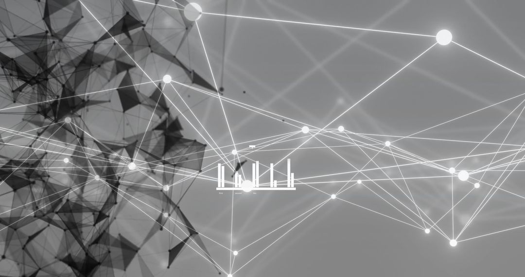 Abstract Digital Network Background with Connections